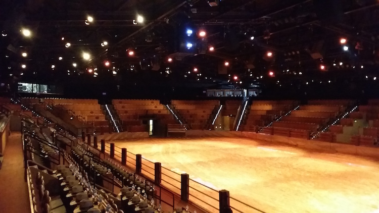 Red Solutions Outback Spectacular Booths in the distance